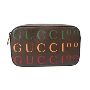 グッチ ベルトバッグ 100周年記念 ブラウン 602695 カーフレザー レディース バッグ 【中古】【bag】
