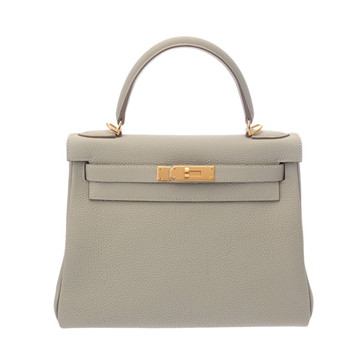 エルメス ケリー 28 内縫い 2WAY グリネヴェ トゴ レディース バッグ 【中古】【bag】