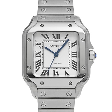 カルティエ サントス ドゥ カルティエ MM WSSA0029 シルバー メンズ 時計 【中古】【wristwatch】