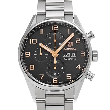 タグ ホイヤー カレラ キャリバー16 クロノグラフ デイデイト CV2A1AB.BA0738 ブラック メンズ 時計 【中古】【wristwatch】