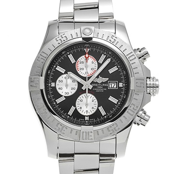 ブライトリング スーパーアベンジャー II A1337111/BC29 ブラック/シルバー メンズ 時計 【中古】【wristwatch】