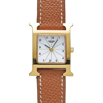 エルメス Hウォッチ HH1.201.130/UGO ホワイト レディース 時計 【中古】【wristwatch】