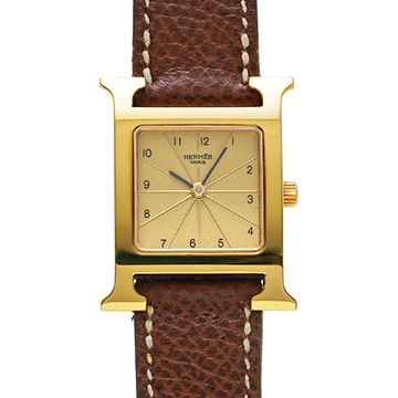エルメス Hウォッチ HH1.210 シャンパン レディース 時計 【中古】【wristwatch】