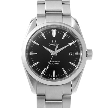オメガ シーマスター アクアテラ クォーツ 2518.50 ブラック メンズ 時計 【中古】【wristwatch】