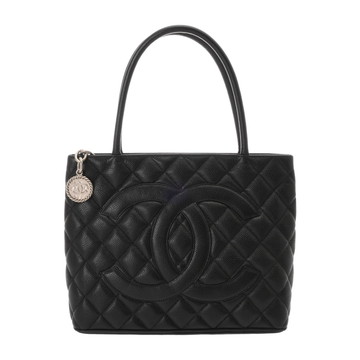シャネル マトラッセ 復刻トート ブラック A01804 キャビアスキン レディース バッグ 【中古】【bag】