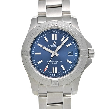 ブライトリング コルト オートマチック 44 A17388101C1A1 ブルー メンズ 時計 【中古】【wristwatch】
