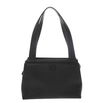 シャネル トートバッグ ブラック キャビアスキン レディース バッグ 【中古】【bag】