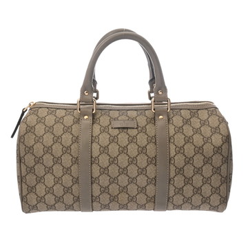 グッチ ミニボストンバッグ ベージュ/エボニー 203696 GGスプリームキャンバス/レザー レディース バッグ 【中古】【bag】