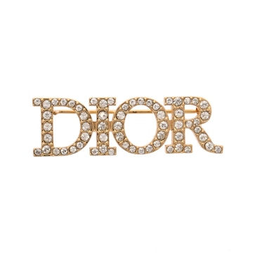 ディオール Dio(r)evolution ブローチ ゴールド/ホワイト V0454DVOCY_D301 メタル/クリスタル レディース ジュエリー 【中古】【jewelry】
