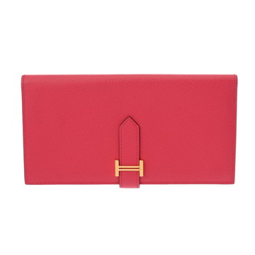 エルメス ベアン スフレ ローズエクストリーム ヴォーエプソン レディース 財布 【中古】【purse】