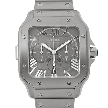 カルティエ サントス ドゥ カルティエ 日本限定 WSSA0078 マットグレー メンズ 時計 【中古】【wristwatch】