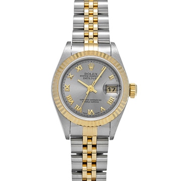 ロレックス デイトジャスト 79173 グレー レディース 時計 【中古】【wristwatch】