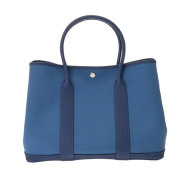 エルメス ガーデンパーティ PM ブルーブライトン トワルオフィシエ/ネゴンダ レディース バッグ 【中古】【bag】