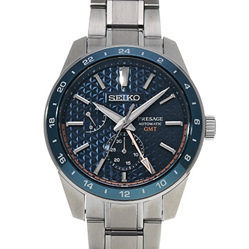 セイコー プレザージュ シャープエッジド シリーズ SARF001 ブルー メンズ 時計 【中古】【wristwatch】