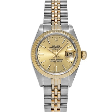 ロレックス デイトジャスト 69173 シャンパン レディース 時計 【中古】【wristwatch】