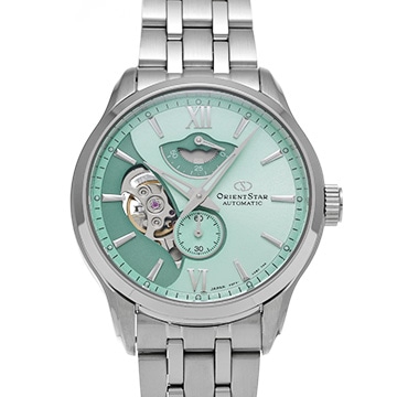オリエントスター レイヤードスケルトン LIMITED F6F4-UBB0 グリーン メンズ 時計 【中古】【wristwatch】