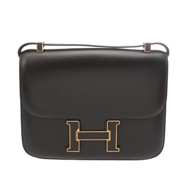 エルメス コンスタンス 23 ショコラ ボックスカーフ レディース バッグ 【中古】【bag】