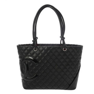 シャネル カンボン ラージトート ブラック A25169 カーフスキン レディース バッグ 【中古】【bag】
