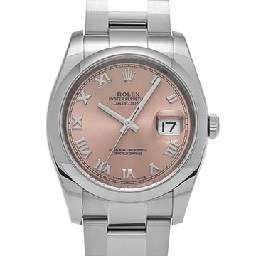 ロレックス デイトジャスト 116200 ピンク メンズ 時計 【中古】【wristwatch】