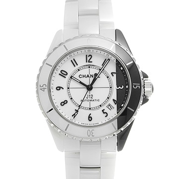 シャネル J12 パラドックス キャリバー12.1 38MM H6515 ホワイトラッカー/ブラックラッカー メンズ 時計 【中古】【wristwatch】