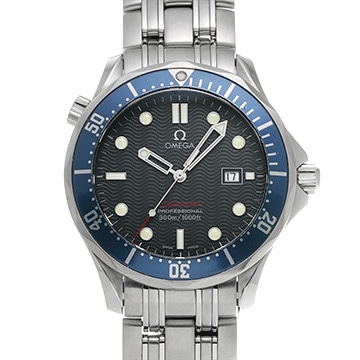 オメガ シーマスター 300 クォーツ 2221.80 ブルー メンズ 時計 【中古】【wristwatch】