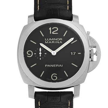 パネライ ルミノールマリーナ 1950 3デイズ オートマティック アッチャイオ PAM00312 ブラック メンズ 時計 【中古】【wristwatch】