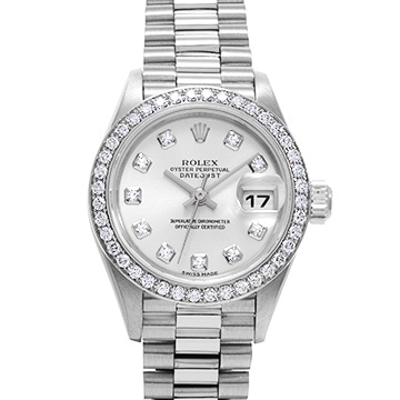 ロレックス デイトジャスト 79136G シルバー/ダイヤモンド レディース 時計 【中古】【wristwatch】