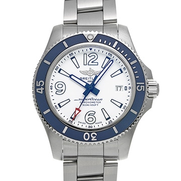 ブライトリング スーパーオーシャン オートマチック42 A17366D81A1A1 ホワイト メンズ 時計 【中古】【wristwatch】