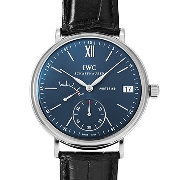 IWC ポートフィノ ハンドワインド 8デイズ IW510106 ブルー メンズ 時計 【中古】【wristwatch】