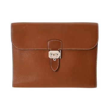 エルメス サック アデペッシュ 29 ゴールド バレニアフォーブル メンズ バッグ 【中古】【bag】