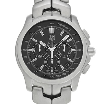 タグ ホイヤー リンク キャリバー36 クロノグラフ CT511A.BA0564 ブラック メンズ 時計 【中古】【wristwatch】