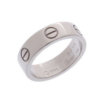 カルティエ ラブリング #53 シルバー K18ホワイトゴールド WG レディース ジュエリー 【中古】【jewelry】