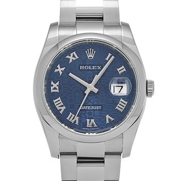 ロレックス デイトジャスト 116200 ブルーコンピュータ メンズ 時計 【中古】【wristwatch】