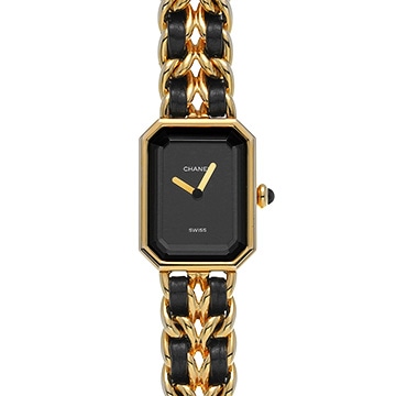 シャネル プルミエール XL H0001 ブラック レディース 時計 【中古】【wristwatch】