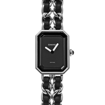 シャネル プルミエール L H0451 ブラック レディース 時計 【中古】【wristwatch】