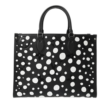 ルイ ヴィトン モノグラムアンプラント LV×YK オンザゴーMM ノワール M46389 レザー レディース バッグ 【中古】【bag】