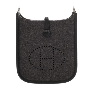 エルメス エヴリン TPM グリモワイヤン/ブラック フェルト/ヴォースイフト レディース バッグ 【中古】【bag】