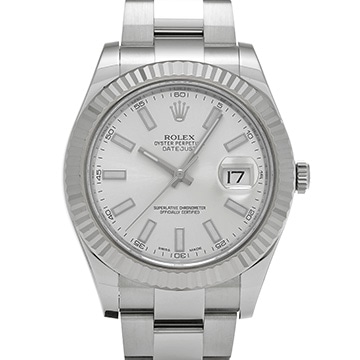 ロレックス デイトジャスト II 116334 シルバー メンズ 時計 【中古】【wristwatch】