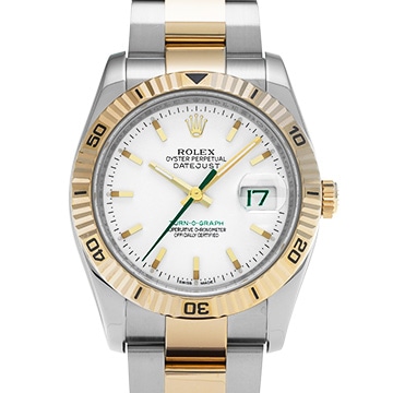 ロレックス デイトジャスト ターノグラフ 116263 ホワイト メンズ 時計 【中古】【wristwatch】