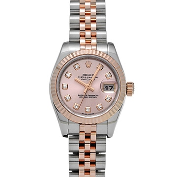 ロレックス デイトジャスト 179171G ピンク/ダイヤモンド レディース 時計 【中古】【wristwatch】