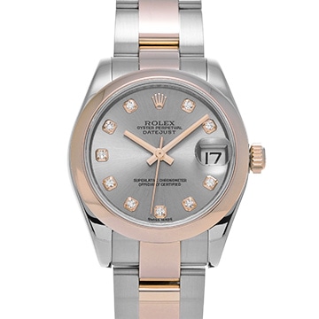 ロレックス デイトジャスト 31 178241G シルバー/ダイヤモンド ユニセックス 時計 【中古】【wristwatch】