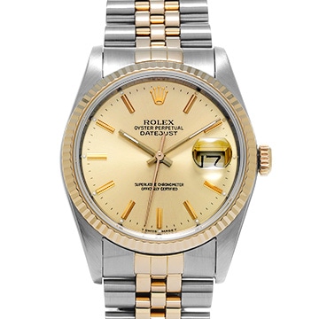 ロレックス デイトジャスト 16233 シャンパン メンズ 時計 【中古】【wristwatch】