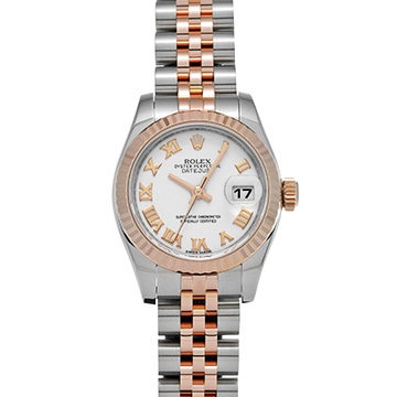 ロレックス デイトジャスト 179171 ホワイト レディース 時計 【中古】【wristwatch】