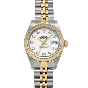 ロレックス デイトジャスト 79173G ホワイト/ダイヤモンド レディース 時計 【中古】【wristwatch】
