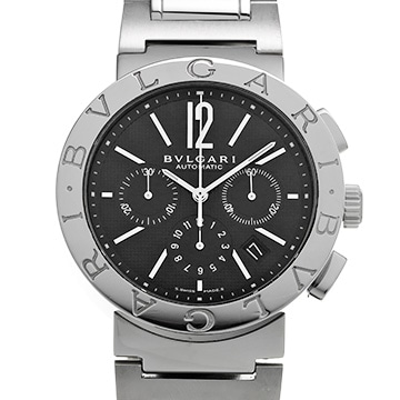 ブルガリ ブルガリブルガリ クロノグラフ BB42SSCH ブラック メンズ 時計 【中古】【wristwatch】
