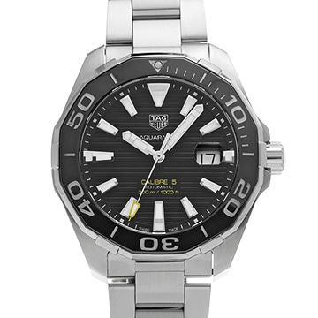 タグ ホイヤー アクアレーサー キャリバー5 セラミック WAY201A.FT6142 ブラック メンズ 時計 【中古】【wristwatch】