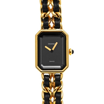 シャネル プルミエール S H0001 ブラック レディース 時計 【中古】【wristwatch】