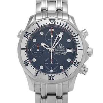 オメガ シーマスター プロフェッショナル 300 クロノグラフ 2598.80 ブルー メンズ 時計 【中古】【wristwatch】