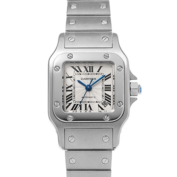 カルティエ サントス ガルベ SM W20054D6 シルバー レディース 時計 【中古】【wristwatch】