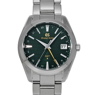 グランドセイコー ヘリテージコレクション クォーツ GMT キャリバー9F 25th SBGN007 グリーン メンズ 時計 【中古】【wristwatch】